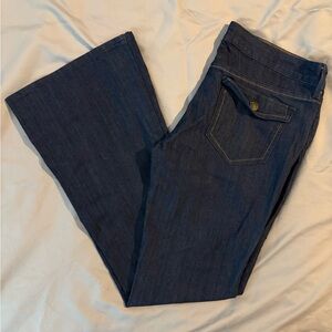 Old Navy Blue Flare Wide Leg Jeans